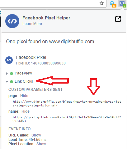 Outbound Links Facebook Pixe Helper - Digshuffle