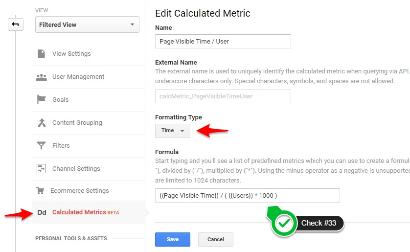 Calculated Metrics - GA - Digishuffle