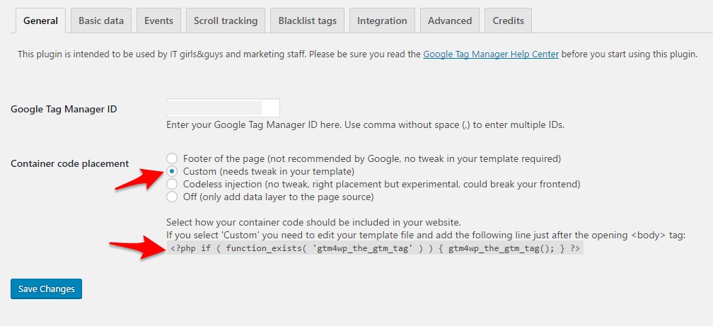 Google Tag Manager Plugin