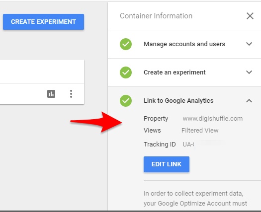 Optimize & GTM Linking - GA Audit - Digishuffle