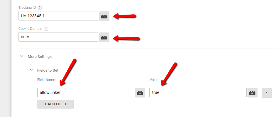 Cross_Domain_Tracking Settings - Digishuffle