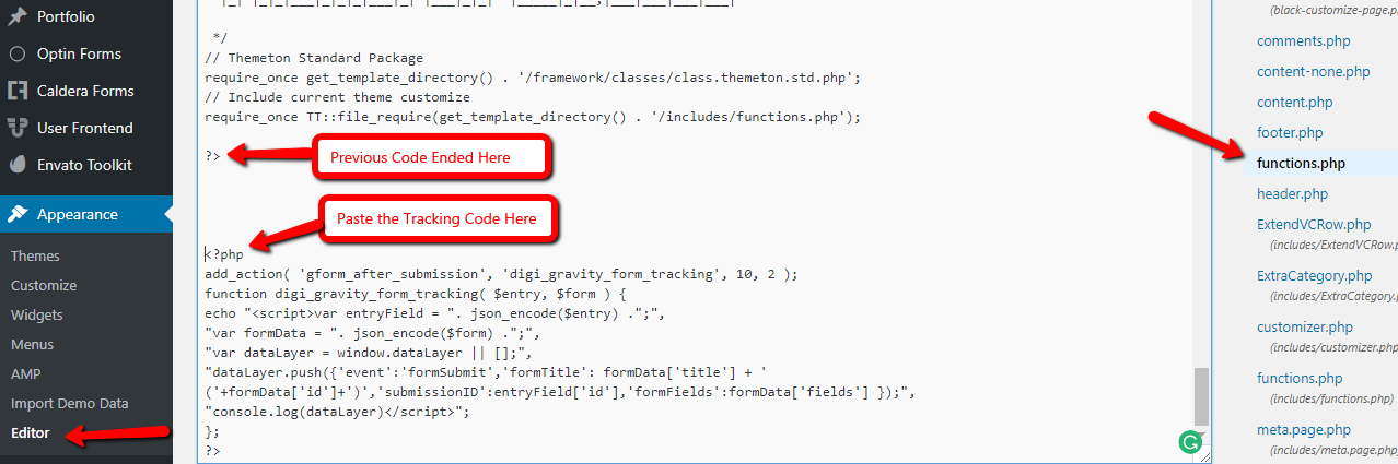 Wordpress_Gravity_Forms_Tracking_Code