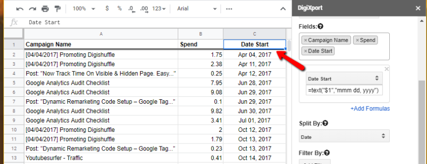 Add/Edit Fields (previously Formula Fields) - DigiXport