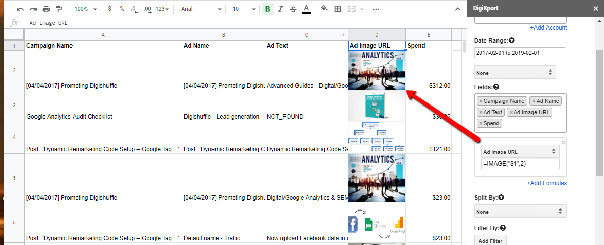 FacebookAdImageinSheets-Digixport